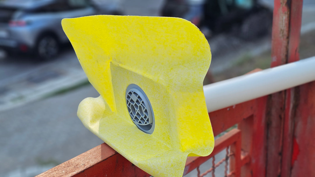 Ugaoni slivnik DN 75 sa integrisanim travirom za tečnu hidroizolaciju