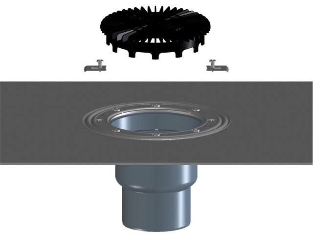 Telo slivnika za terase i balkone sa bitumenskom prirubnicom – HL3100THK