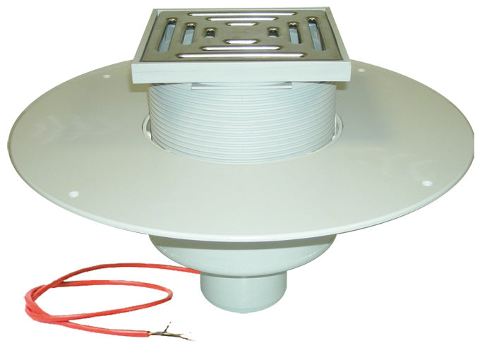 Vertikalni krovni slivnik sa grejačem, rešetkom, za PVC hidroizolaciju – HL62.1BP/5