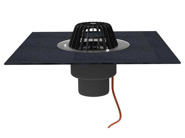 Vertikalni krovni slivnik sa grejačem i bitumenskom kragnom – HL62.1H/5