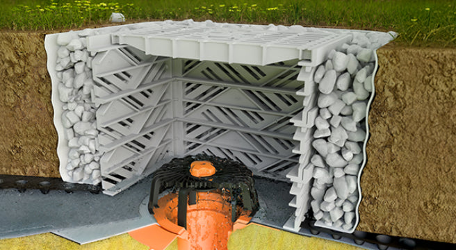 Procedni šaht za krovnu baštu/zeleni krov